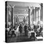 People Dining in the Hotel Dining Room-Thomas D^ Mcavoy-Stretched Canvas