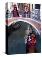 People Dressed in Costumes For the Annual Carnival Festival, Venice, Italy-Jim Zuckerman-Stretched Canvas