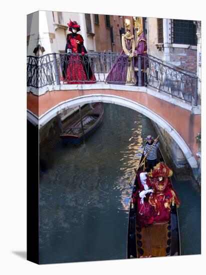 People Dressed in Costumes For the Annual Carnival Festival, Venice, Italy-Jim Zuckerman-Stretched Canvas