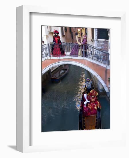 People Dressed in Costumes For the Annual Carnival Festival, Venice, Italy-Jim Zuckerman-Framed Photographic Print