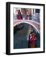 People Dressed in Costumes For the Annual Carnival Festival, Venice, Italy-Jim Zuckerman-Framed Photographic Print