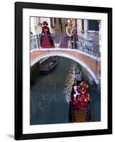 People Dressed in Costumes For the Annual Carnival Festival, Venice, Italy-Jim Zuckerman-Framed Photographic Print