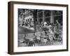 People Eating at a Sidewalk Cafe Next to the Excelsior Hotel-Dmitri Kessel-Framed Photographic Print