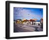 People Enjoying a Meal Near Copacabana Beach, Rio De Janeiro, Brazil-Tom Haseltine-Framed Photographic Print