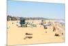 People Enjoying a Sunny Day in Venice Beach, California, Usa. Tilt-Shift Effect Applied-Marco Rubino-Mounted Photographic Print
