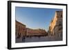 People Enjoying Passeggiata in Piazza Duomo on the Tiny Island of Ortygia-Martin Child-Framed Photographic Print