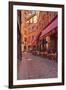 People Enjoying the Restaurants of Vieux Lyon, Lyon, Rhone, Rhone-Alpes, France, Europe-Mark Sunderland-Framed Photographic Print