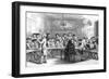 People Examining Lots at an Auction-Thomas Rowlandson-Framed Art Print