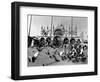 People Feed Pigeons at Saint Marks Square-null-Framed Photographic Print