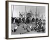 People Feed Pigeons at Saint Marks Square-null-Framed Photographic Print