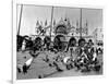 People Feed Pigeons at Saint Marks Square-null-Framed Photographic Print