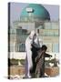 People Feeding the Famous White Pigeons at the Shrine of Hazrat Ali, Mazar-I-Sharif, Afghanistan-Jane Sweeney-Stretched Canvas