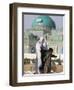 People Feeding the Famous White Pigeons at the Shrine of Hazrat Ali, Mazar-I-Sharif, Afghanistan-Jane Sweeney-Framed Photographic Print