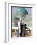 People Feeding the Famous White Pigeons at the Shrine of Hazrat Ali, Mazar-I-Sharif, Afghanistan-Jane Sweeney-Framed Photographic Print