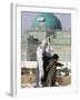 People Feeding the Famous White Pigeons at the Shrine of Hazrat Ali, Mazar-I-Sharif, Afghanistan-Jane Sweeney-Framed Photographic Print