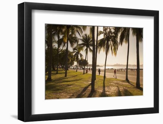 People, Flamengo Beach, Rio De Janeiro, Brazil, South America-Ian Trower-Framed Photographic Print