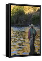 People fly fishing, Lower Deschutes River, Central Oregon, USA-Stuart Westmorland-Framed Stretched Canvas