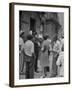 People Gathering around a Police Officer in Harlem-null-Framed Photographic Print