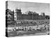 People Gathering at the Blenheim Palace Fete-null-Stretched Canvas