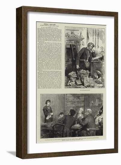 People I Have Met, the Newspaper Editor-Frederick Barnard-Framed Giclee Print