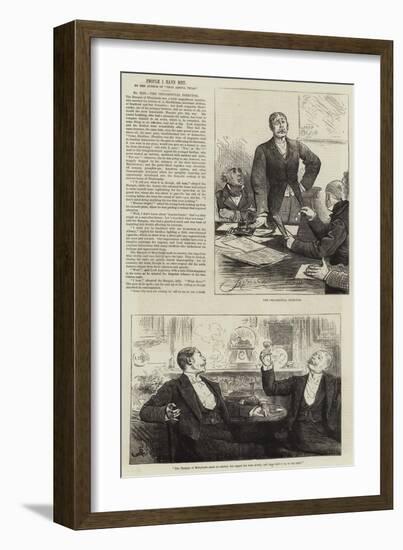 People I Have Met, the Ornamental Director-Frederick Barnard-Framed Giclee Print