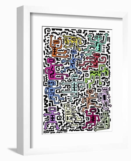 People I-Miguel Balbás-Framed Giclee Print