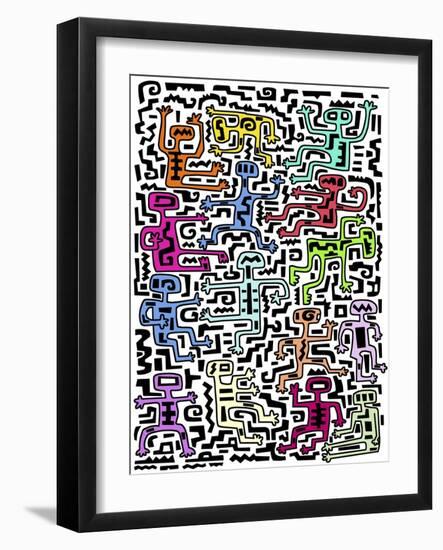 People I-Miguel Balbás-Framed Giclee Print