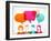 People Icons with Colorful Dialog Speech Bubbles-Marish-Framed Art Print