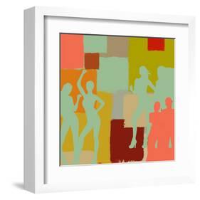 People II-Yashna-Framed Art Print