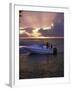 People in a Boat Fishing-null-Framed Photographic Print