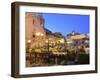 People in a Restaurant, Taormina, Sicily, Italy, Europe-Vincenzo Lombardo-Framed Photographic Print