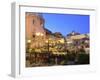 People in a Restaurant, Taormina, Sicily, Italy, Europe-Vincenzo Lombardo-Framed Photographic Print