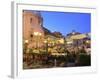 People in a Restaurant, Taormina, Sicily, Italy, Europe-Vincenzo Lombardo-Framed Photographic Print