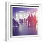 People in Airport Waiting Around-melking-Framed Photographic Print