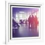 People in Airport Waiting Around-melking-Framed Photographic Print