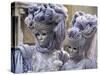 People in Carnival Costume, Venice, Veneto, Italy-Roy Rainford-Stretched Canvas