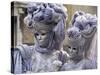 People in Carnival Costume, Venice, Veneto, Italy-Roy Rainford-Stretched Canvas