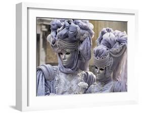 People in Carnival Costume, Venice, Veneto, Italy-Roy Rainford-Framed Photographic Print