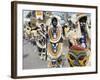 People in Costume and Facial Paint, Ati Atihan Festival, Kalibo, Philippines, Southeast Asia-Adina Tovy-Framed Photographic Print