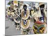 People in Costume and Facial Paint, Ati Atihan Festival, Kalibo, Philippines, Southeast Asia-Adina Tovy-Mounted Photographic Print