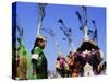 People in Costumes at the Naadam Festival, Ulaan Baatar (Ulan Bator), Mongolia, Asia-Bruno Morandi-Stretched Canvas