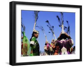 People in Costumes at the Naadam Festival, Ulaan Baatar (Ulan Bator), Mongolia, Asia-Bruno Morandi-Framed Photographic Print