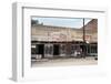 People in Front of Shops and under Metal Awning on Edisto Island, South Carolina, 1956-Walter Sanders-Framed Photographic Print