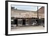 People in Front of Shops and under Metal Awning on Edisto Island, South Carolina, 1956-Walter Sanders-Framed Photographic Print