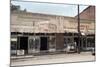 People in Front of Shops and under Metal Awning on Edisto Island, South Carolina, 1956-Walter Sanders-Mounted Photographic Print