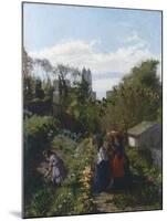 People in Garden, 1871-Santo Bertelli-Mounted Giclee Print