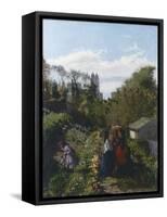 People in Garden, 1871-Santo Bertelli-Framed Stretched Canvas