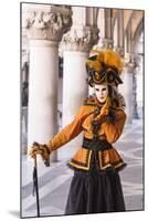 People in Masks and Costumes, Carnival, Venice, Veneto, Italy, Europe-Jean Brooks-Mounted Photographic Print