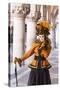 People in Masks and Costumes, Carnival, Venice, Veneto, Italy, Europe-Jean Brooks-Stretched Canvas