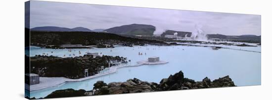 People in the Hot Spring, Blue Lagoon, Reykjavik, Iceland-null-Stretched Canvas